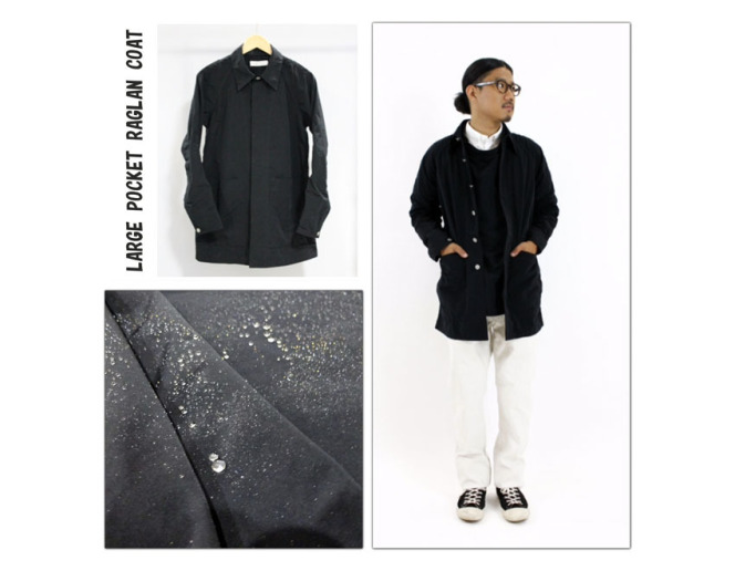 LARGE POCKET RAGLAN COAT