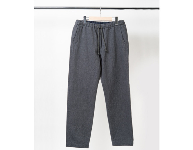 HERINNGBONE TWILL EASY TROUSERS