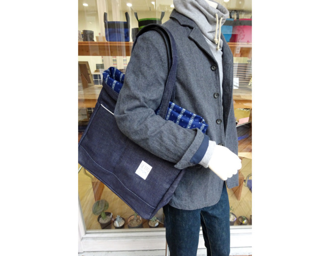 《INDIGO FOLD TOTE BAG》再入荷