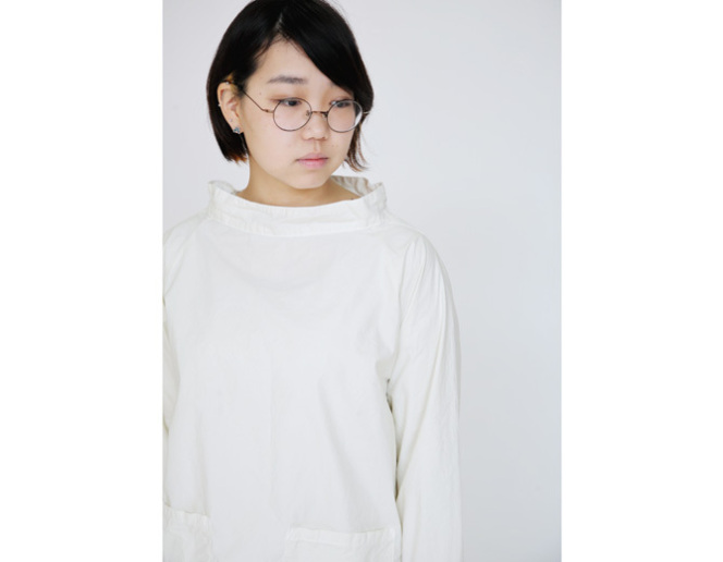 RAGLAN SMOCK-WHITE